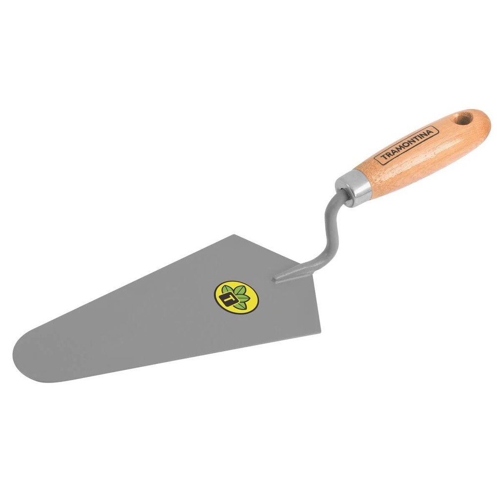 Colher de Pedreiro Em Aço Com Cabo em Madeira 8'' (77350/085) - Tramontina em Oferta na Shopee