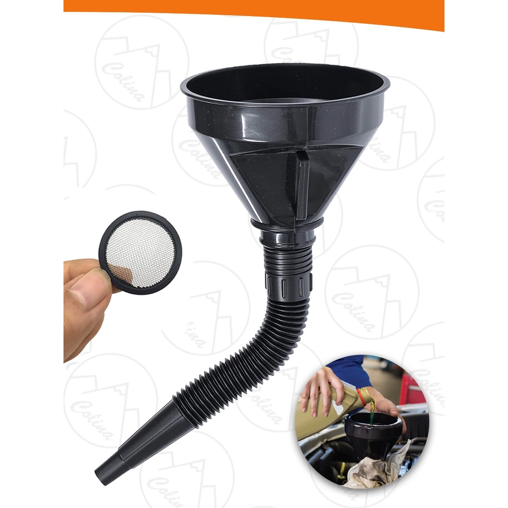 Kit Funil Troca Óleo Moto Com Filtro Sanfonado 1 a 5 Unds Plástico Diesel Gasolina Kolling Sell em Oferta na Shopee