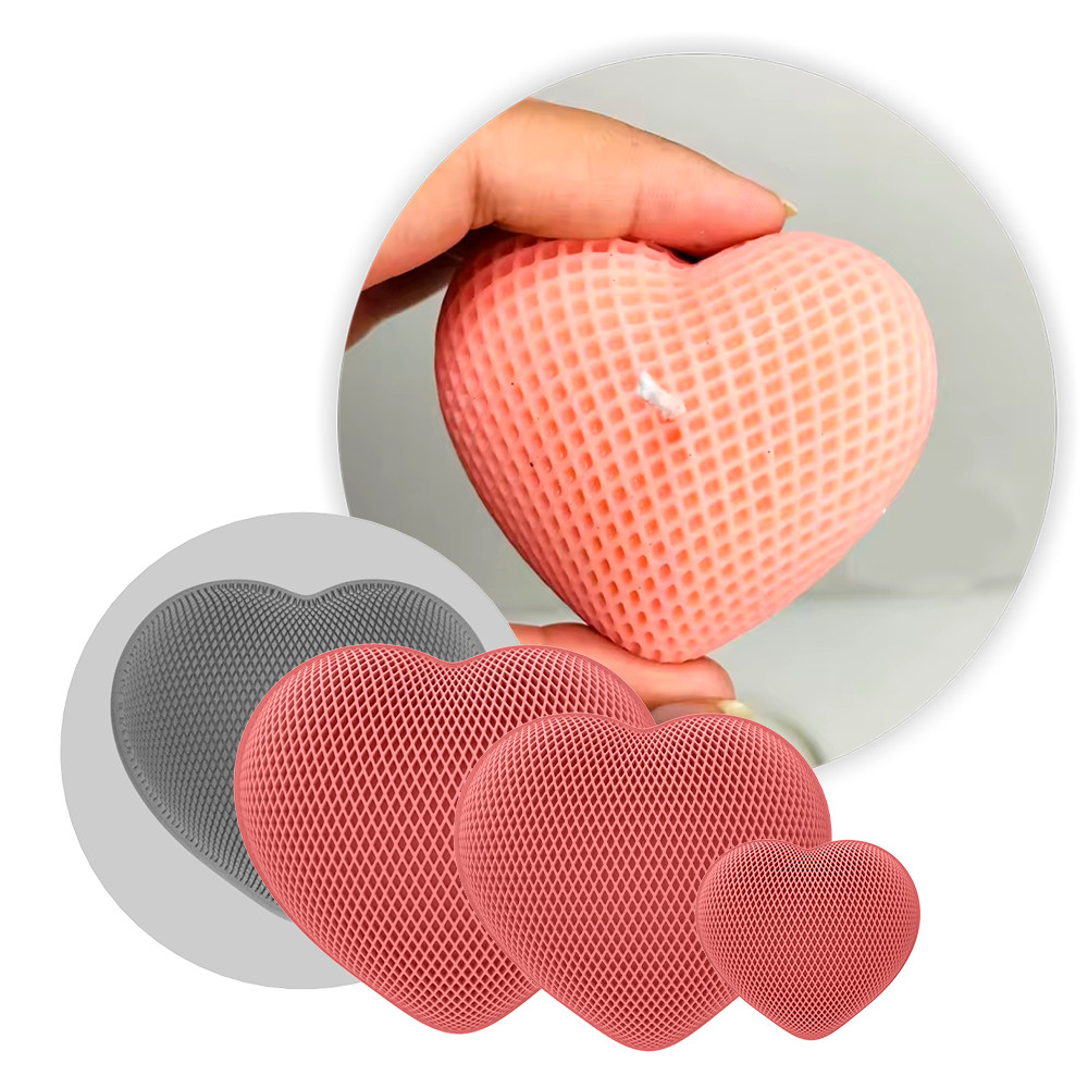 Forma de Silicone Coração Losango Pequeno Médio e Grande para Artesanato Lembrancinha Sabonete Vela em Oferta na Shopee