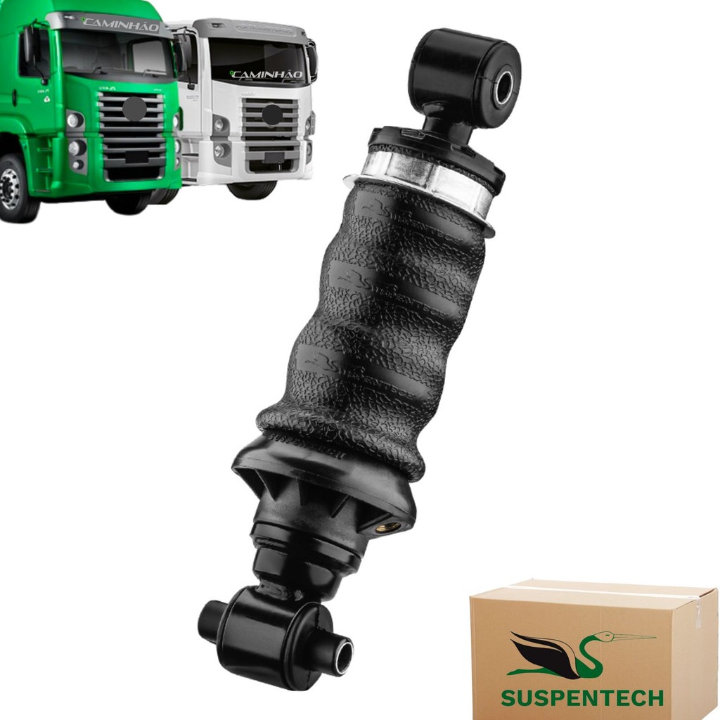 Kit Bolsa Ar Cabine para Volkswagen Constellation com Amortecedor 2006... - Traseiro (Substitui mola helicoidal)