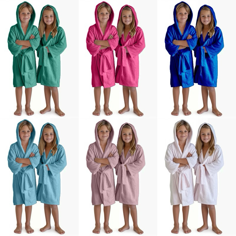 Roupão Infantil e Juvenil de Microfibra Unissex em Oferta na Shopee