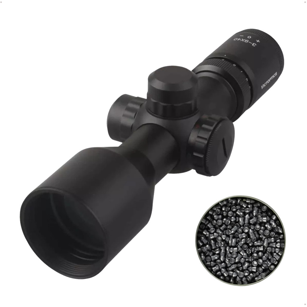 Luneta Victoptics Vector  B3 3-9x40 Iluminada+Chumbinho 5,5