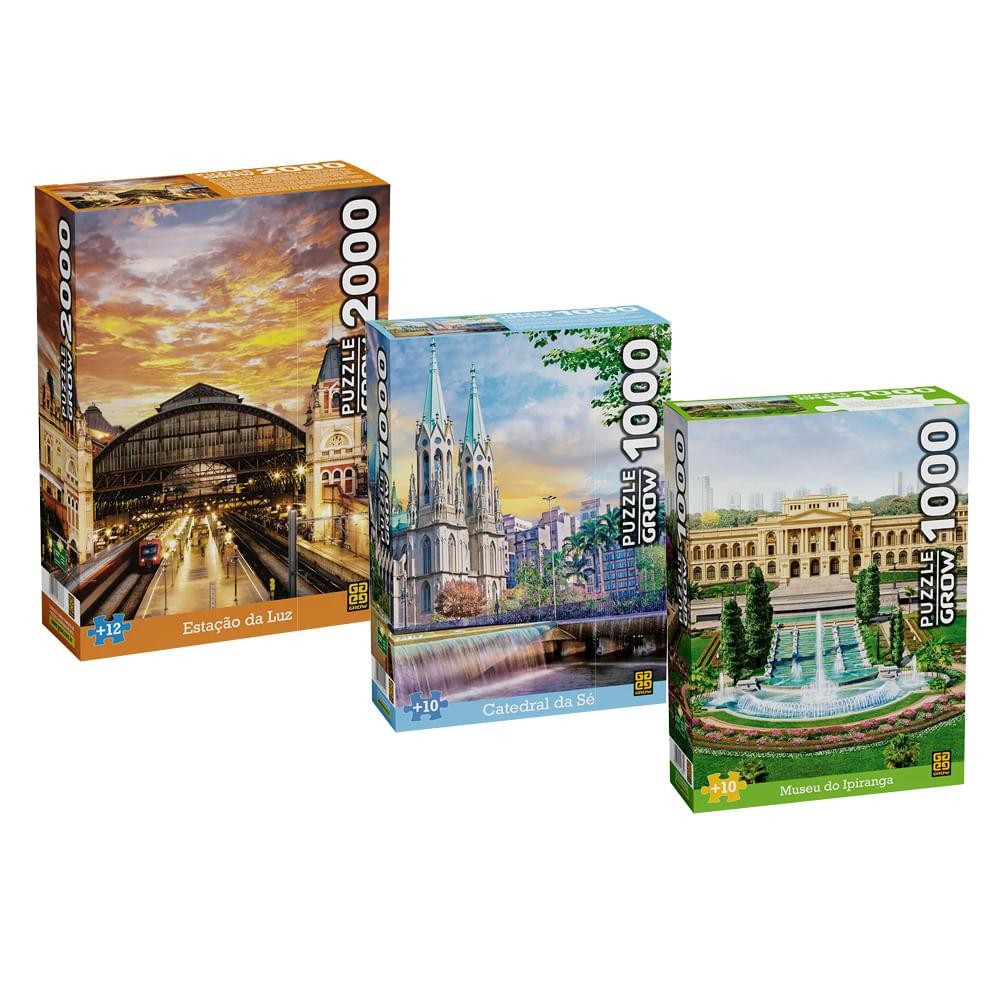 Combo Quebra-cabeças Orgulho Nacional em Oferta na Shopee