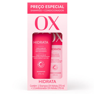 Kit OX Hidrata Shampoo 375ml E Condicionador 170ml em Oferta na Shopee