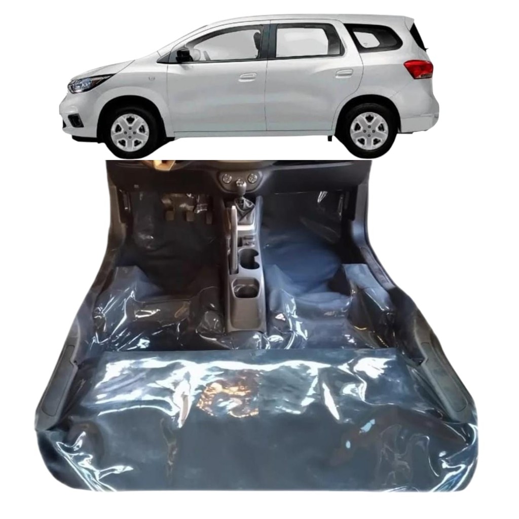 TAPETE DO ASSOALHO CHEVROLET SPIN COM PORTA MALA GRAFITE