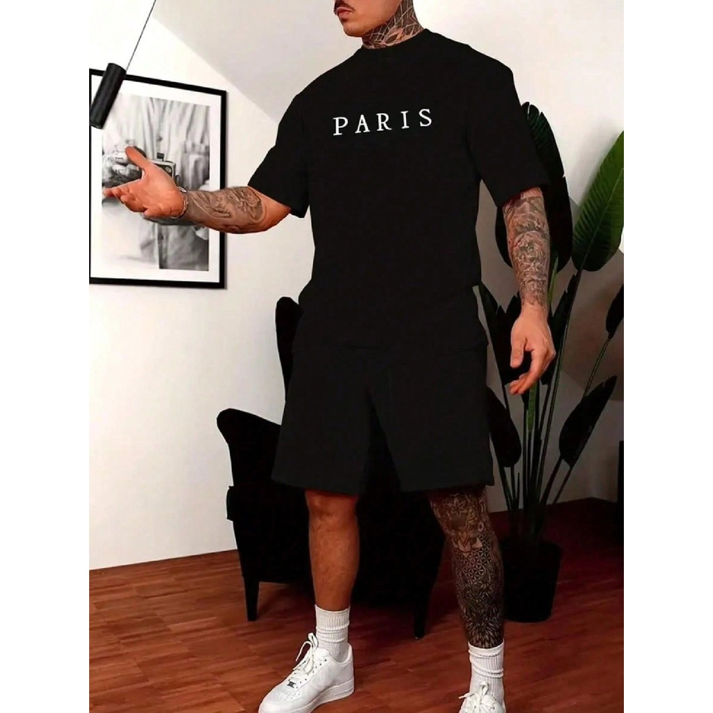 [Camiseta Premium em Algodão Puro]GXG Camiseta Paris 100% algodão Academia Treino