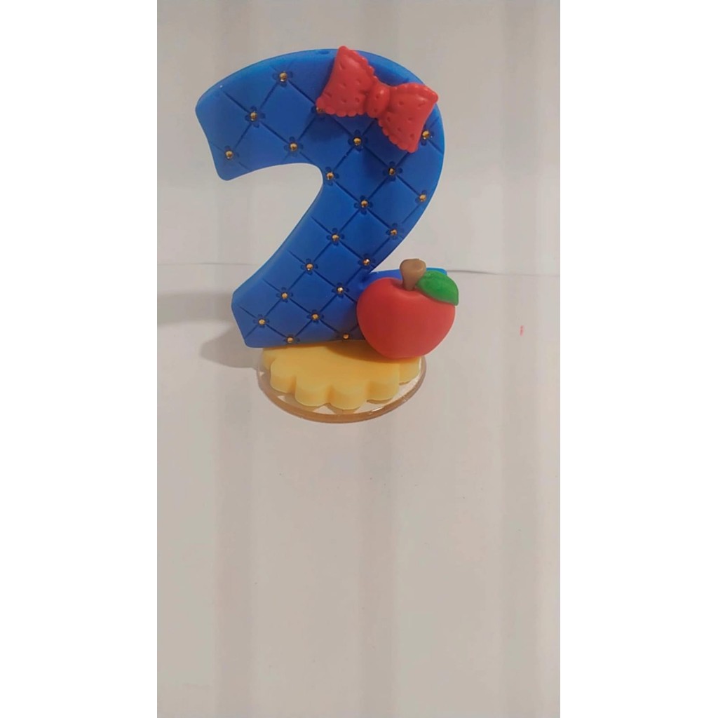 Vela de Aniversário Maçã Biscuit com Pavio Mágico em Oferta na Shopee
