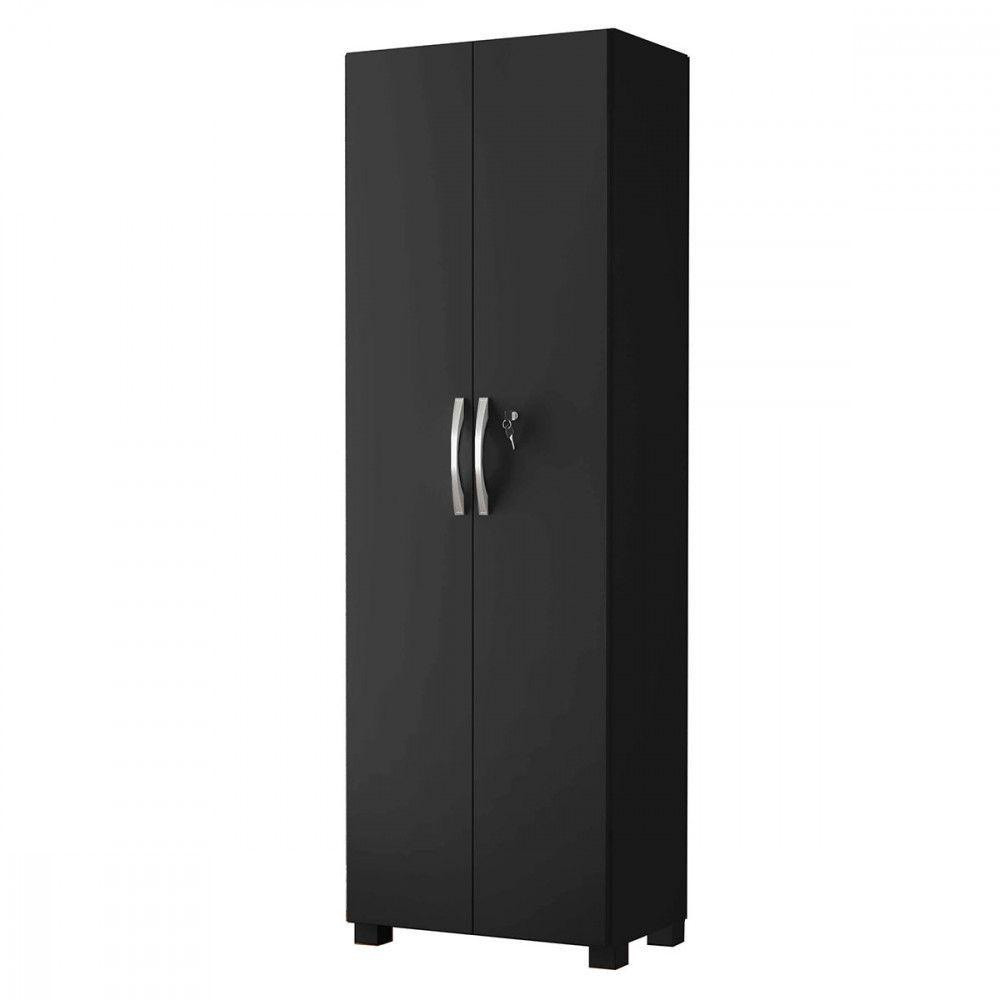 Armário Multiuso Com Chave 2 Portas NT 4020 Preto TX Notável em Oferta na Shopee