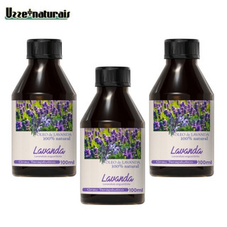 Óleo de Lavanda 100%natural Uzze+naturais 1. 2 e 3 unidades de 100ml cada frasco em Oferta na Shopee