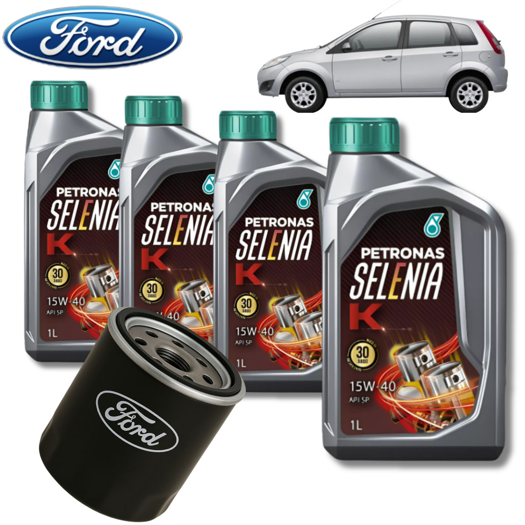 KIT TROCA DE OLEO SELENIA 15W40 API SP + 1 FILTRO FORD