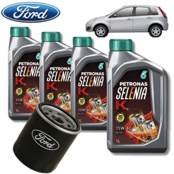 KIT TROCA DE OLEO SELENIA 15W40 API SP + 1 FILTRO FORD
