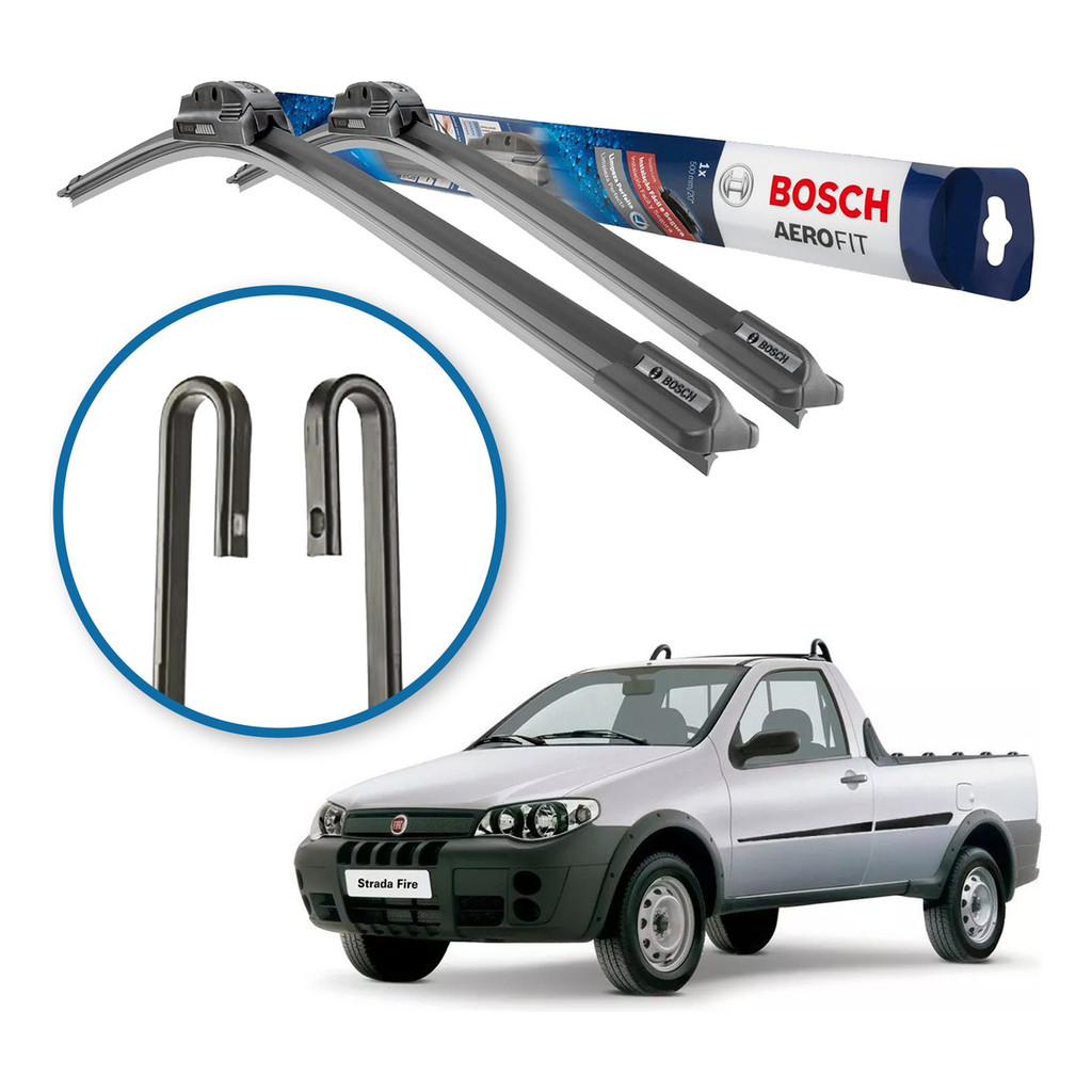 Palheta Limpador Parabrisa Original Bosch Fiat Strada 1998 a 2020 em Oferta na Shopee