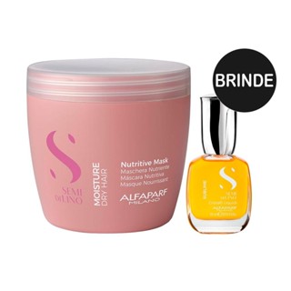 Alfaparf Milano Professional Semi Di Lino Moisture Nutritive Máscara 500ml e Ganhe Óleo Capilar 15ml em Oferta na Shopee