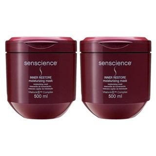 Kit Senscience Inner Restore Moisturizing - Máscara de Hidratação 500ml - 2 Unidades em Oferta na Shopee