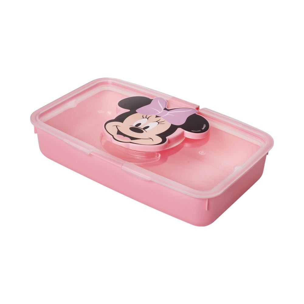 Porta Lenço Umedecido com Vedação Minnie Rosa Plasútil em Oferta na Shopee