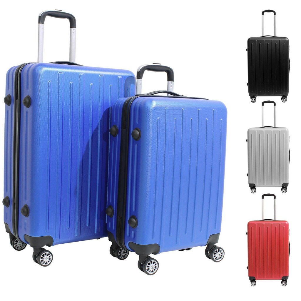 Kit 2 Malas de Viagem Rígidas em ABS 4 Rodinhas 360 - Cinza em Oferta na Shopee