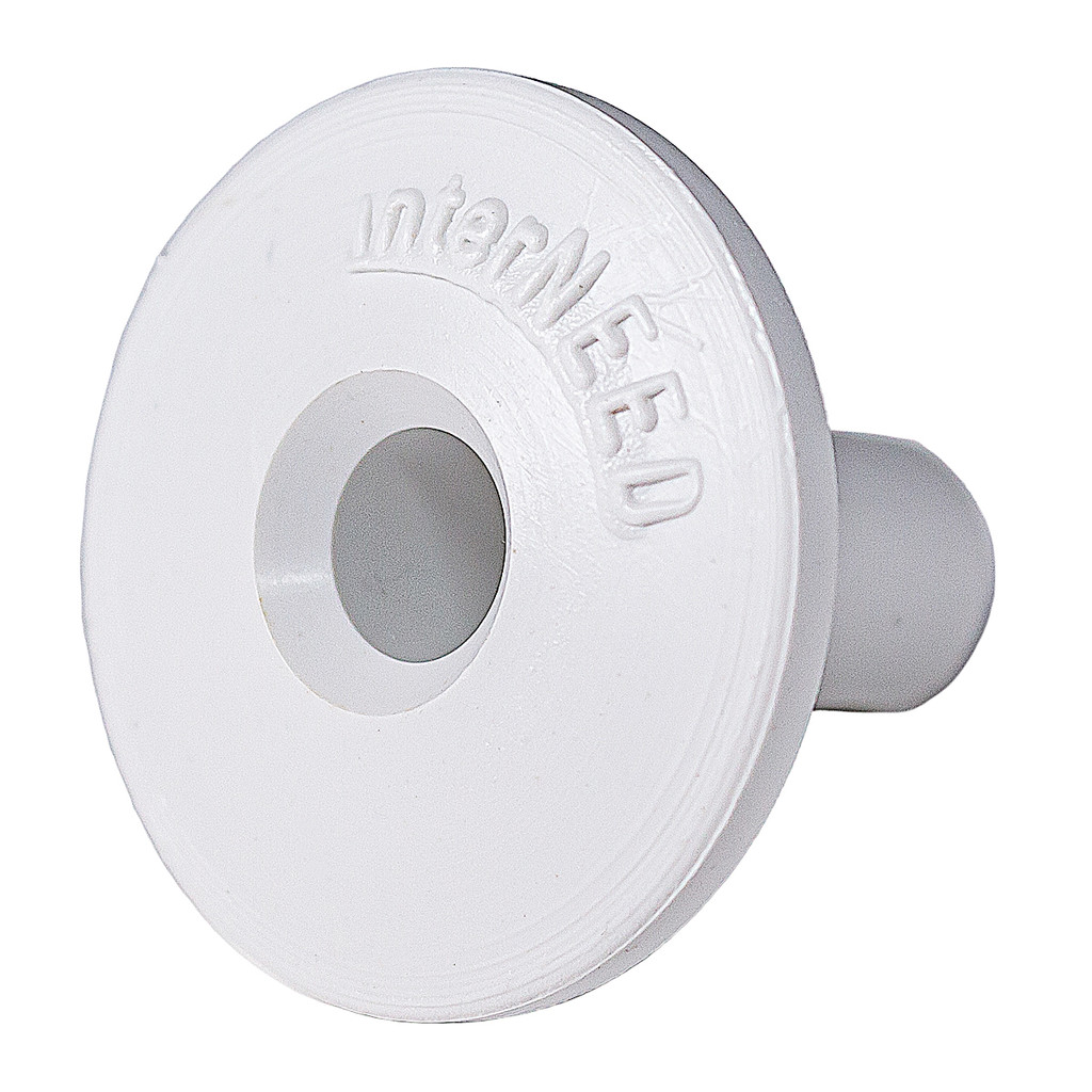 Acabamento Passa Fio Coaxial Branco Interneed