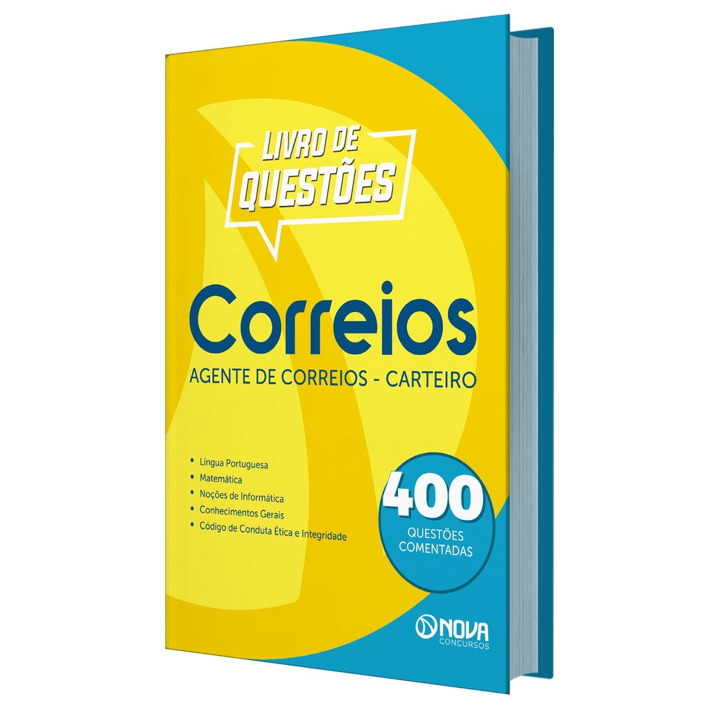 Imagem Livro 400 Questões Comentadas dos Correios - Agente de Correios - Carteiro