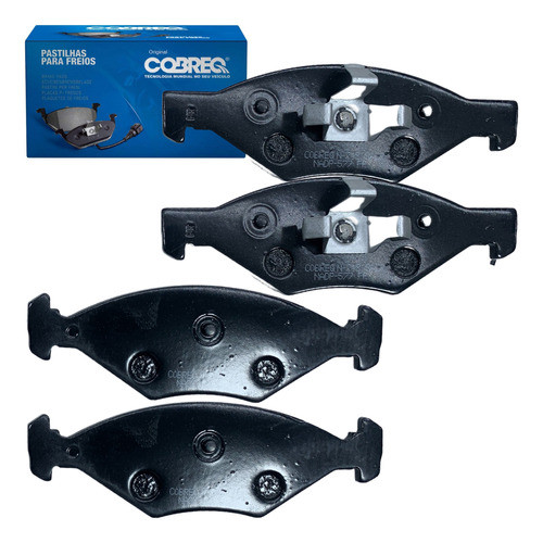 Kit 4 Pastilha Freio Dianteira Original Cobreq Mobi 1.0 2016 2017 2018 2019 2020