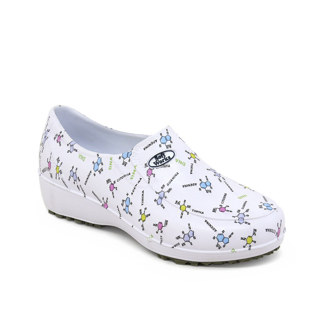 Sapato Antiderrapante Feminino Estampado Enfermeira Medicos