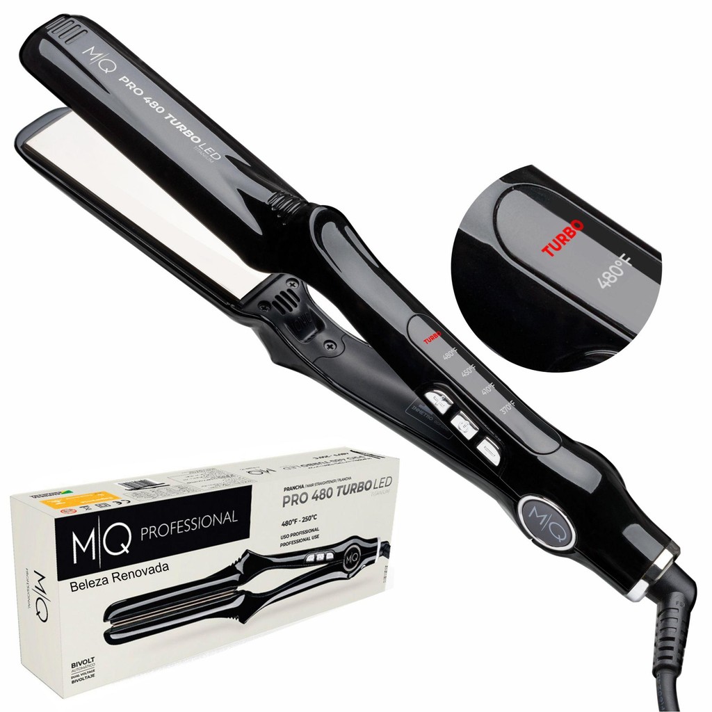 Chapinha prancha mq hair pro turbo 480 profissional bivolt em Oferta na Shopee