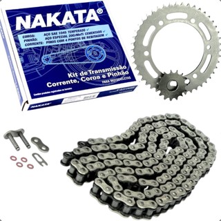 Kit Transmissao Relação Coroa Pinhao Corrente Com oring Nakata Yamaha Fazer FZ25 250 2018 A 2024 em Oferta na Shopee