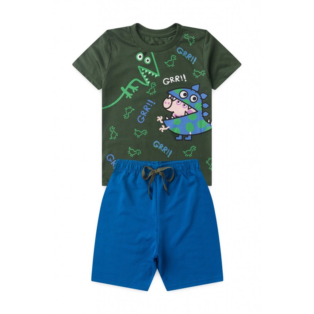 Conjunto Masculino Infantil Fantasia Dino - Peppa Pig - Baby & Kids Fashion