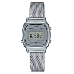 Relógio de Pulso Feminino Casio Digital Vintage LA670WEM-7DF Relógio Digital Feminino Pequeno