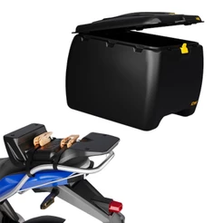 Baú 140 Litros Para Moto Com Suporte Universal Caixa Para Entrega Motoboy ICBRAS