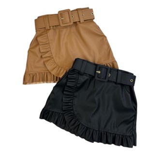Short Saia Menina Infantil Lançamento Inverno Sainha Courino Elegante Moda Country em Oferta na Shopee