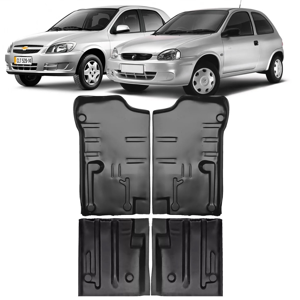 Kit Assoalho Remendo Dianteiro + Traseiro Corsa 94 00 06 10