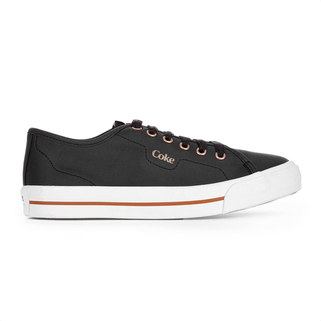 Tênis Coca Cola Chandler Town Preto e Cobre - Feminino em Oferta na Shopee