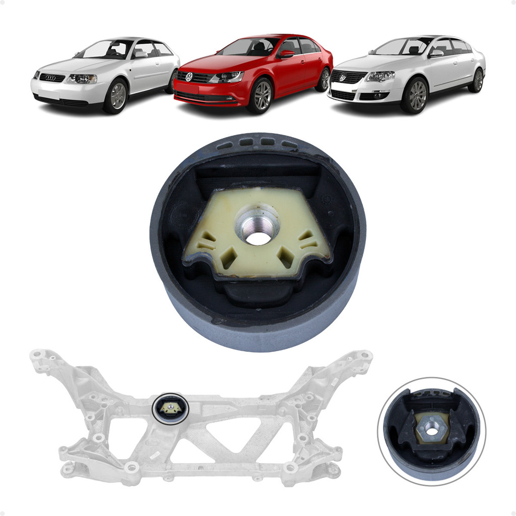Coxim Do agregado Câmbio Traseiro Audi A3 1.6 03-12/ Q3 1.4 TSI 13-18/ Volkswagen JETTA VI 1.4 14-17 PASSAT B6 2.0 05-10
