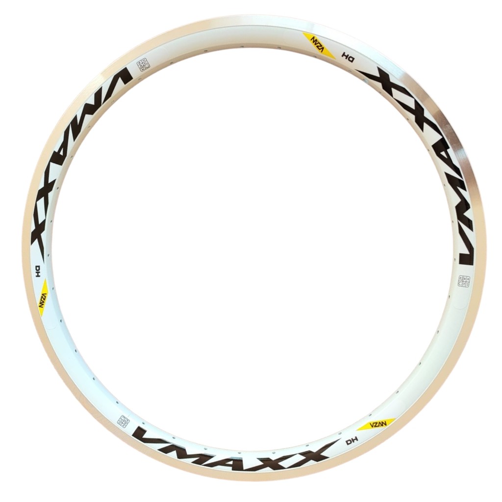 Aro Folha Roda 26 Vmaxx DH 36F Branco Freio V-Brake Vzan Bike Downhill  Freehide