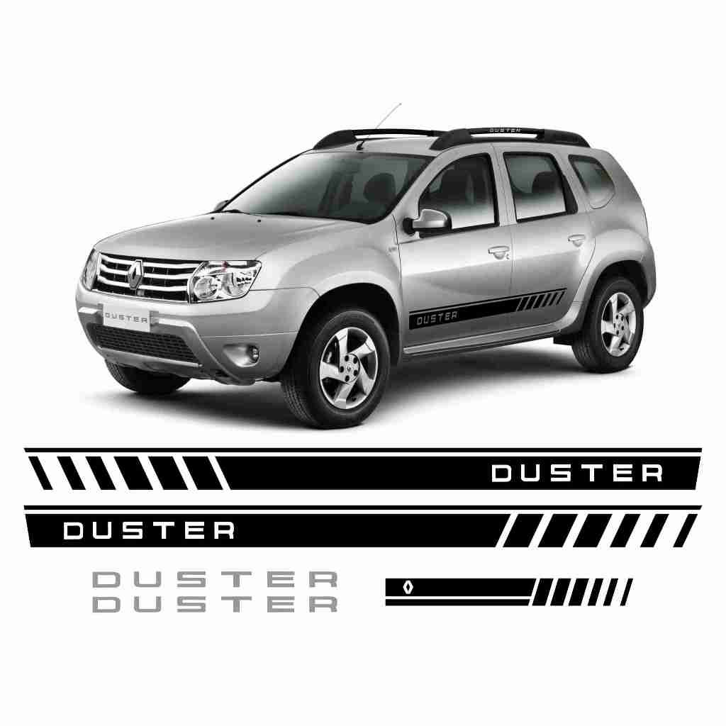 Adesivos Duster Faixas Laterais E Traseira Hack Bagageiro 5 UND. Personalizado Sport Acessório Tuning Sticker RN41