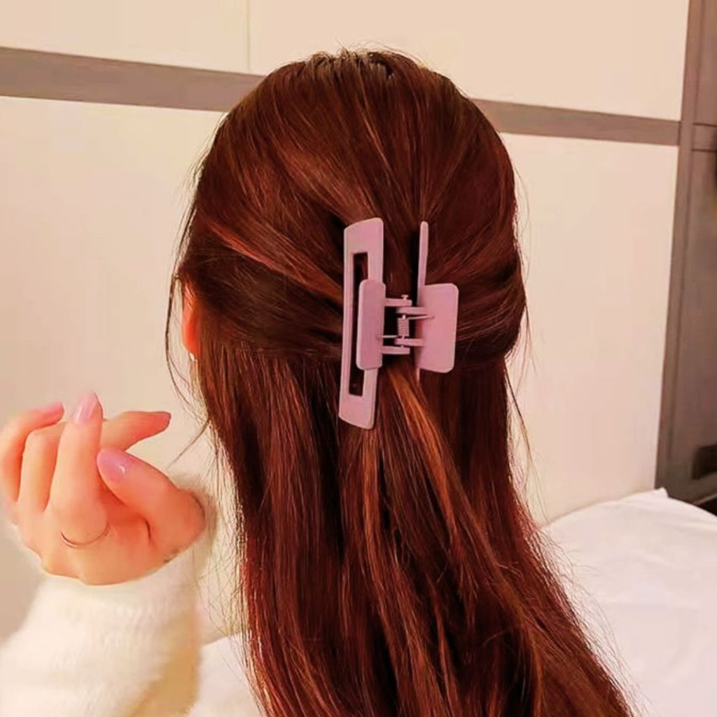Presilha de Cabelo Retangular Piranha  Clip Grampo de Cabelo - Cores Sortidas em Oferta na Shopee