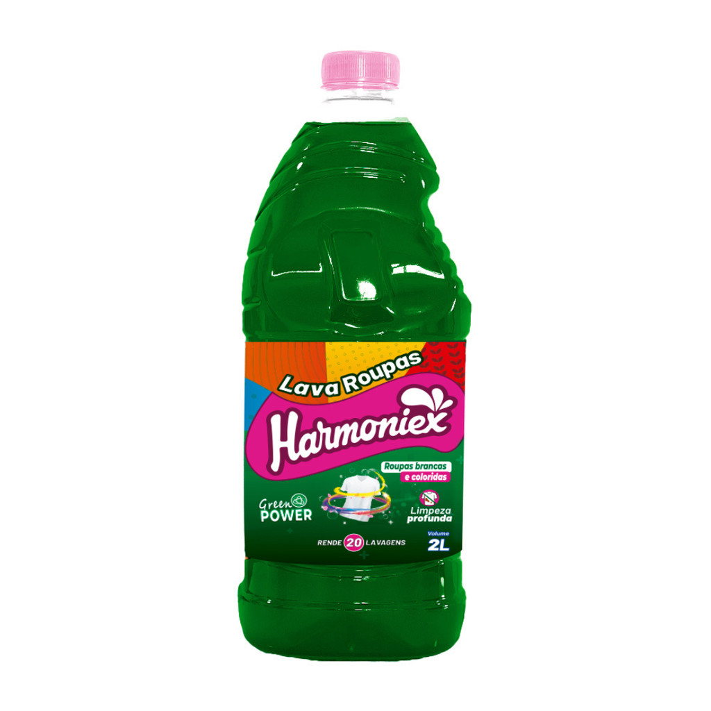 Lava Roupas Green Power 2L Harmoniex - Eficiente e Delicado - Home & Living