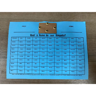 RIFA DE 100 NOMES AZUL em Oferta na Shopee