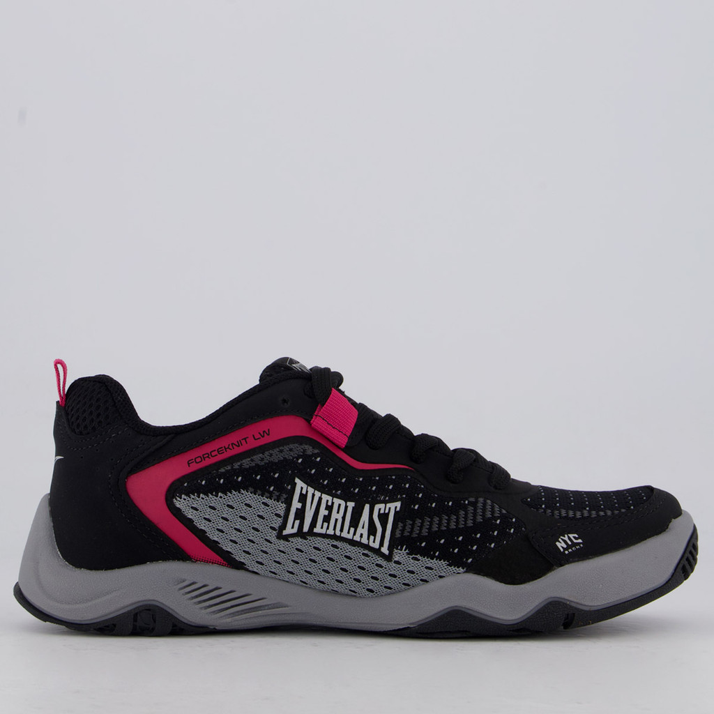 Tênis Everlast Forceknit 6 Low Feminino Preto e Rosa em Oferta na Shopee