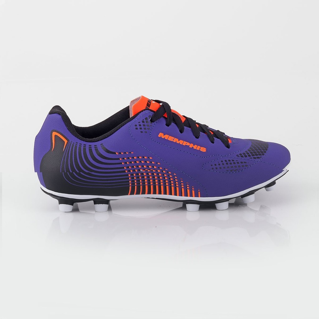 Chuteira de futebol de campo adulto Memphis  M299 Roxo e laranja