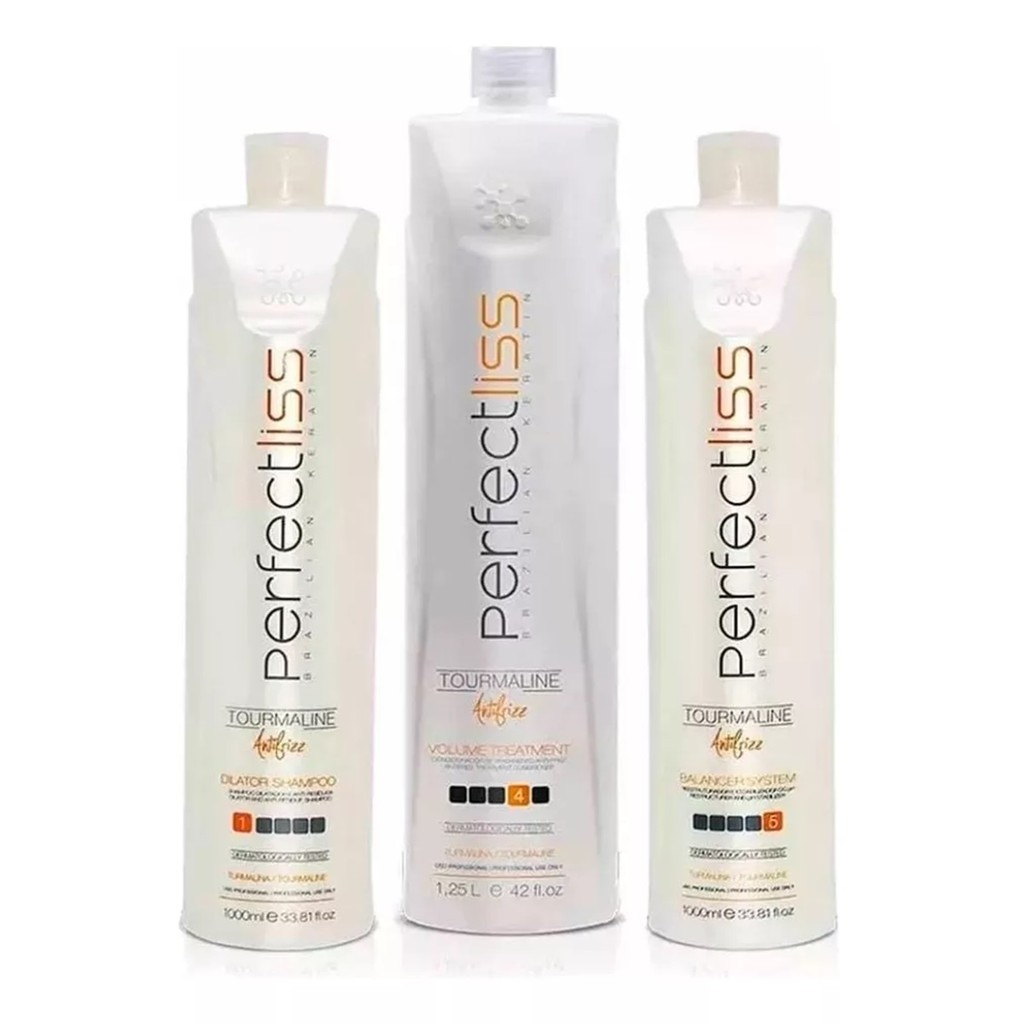 Kit Perfect Liss Turmalina Escova Progressiva 1250ml Ativo Visat Hair