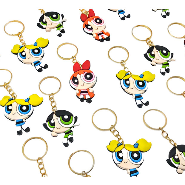 Chaveiro Das Meninas Super Poderosas 10un Barato Lembrança novo em Oferta na Shopee