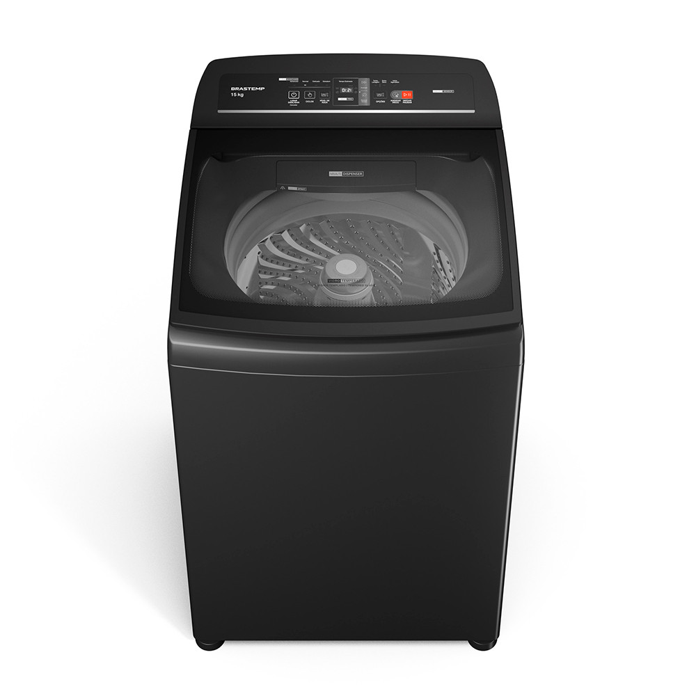 Máquina de Lavar Brastemp 15 Kg BWT15A9 Ciclo Tira Manchas Advanced Cinza Platinum 110V em Oferta na Shopee