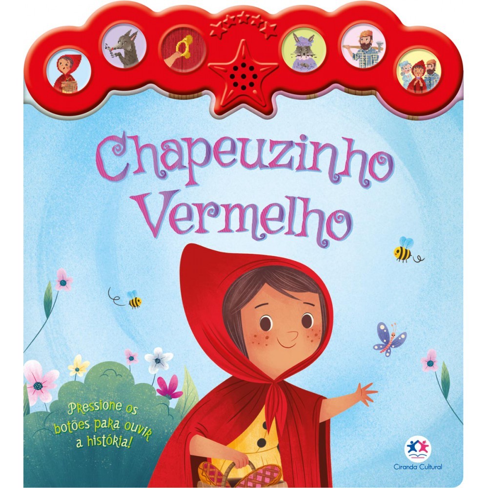 Livro Sonoro Chapeuzinho Vermelho em Oferta na Shopee
