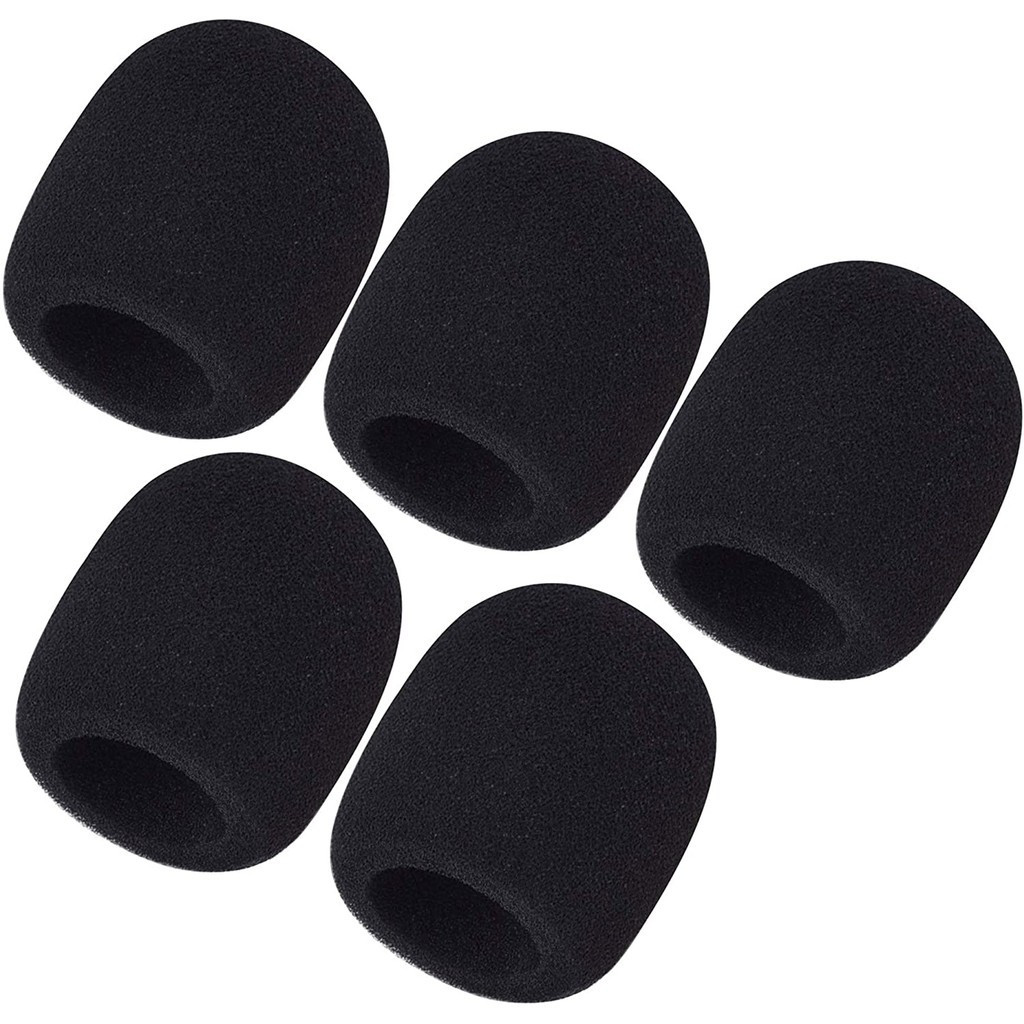 Kit com 05 Espumas Premium para Microfone Headset Lapela - Earset -  Intercomunicador V6