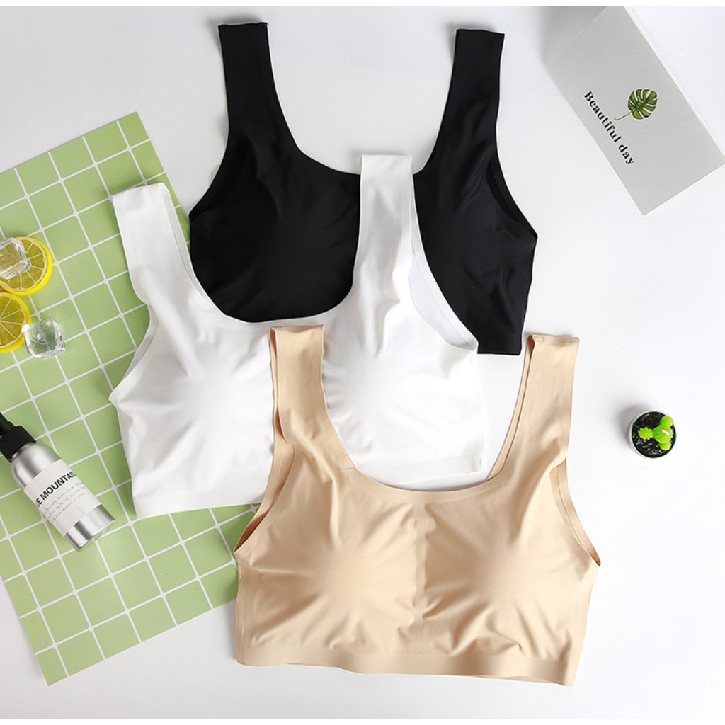 Top Sutiã Regata Sem Costura Feminino - Conforto e Elasticidade em Oferta na Shopee