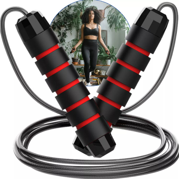 Corda De Pular Salto Livre De Arame Aço Material Ajustável Para Esportes Exercício Crossfit Fitness