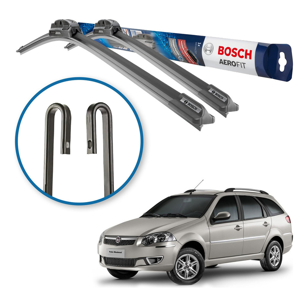 Palheta Limpador Parabrisa Original Bosch Fiat Palio Weekend 2008 a 2016