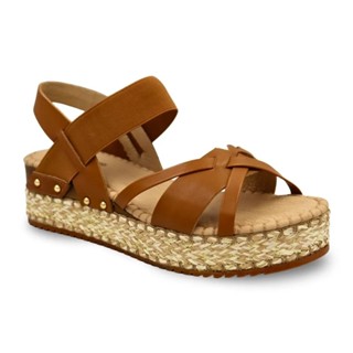Sandália Fem Bottero Couro Flatform Marrom Caramelo 364202-4 em Oferta na Shopee