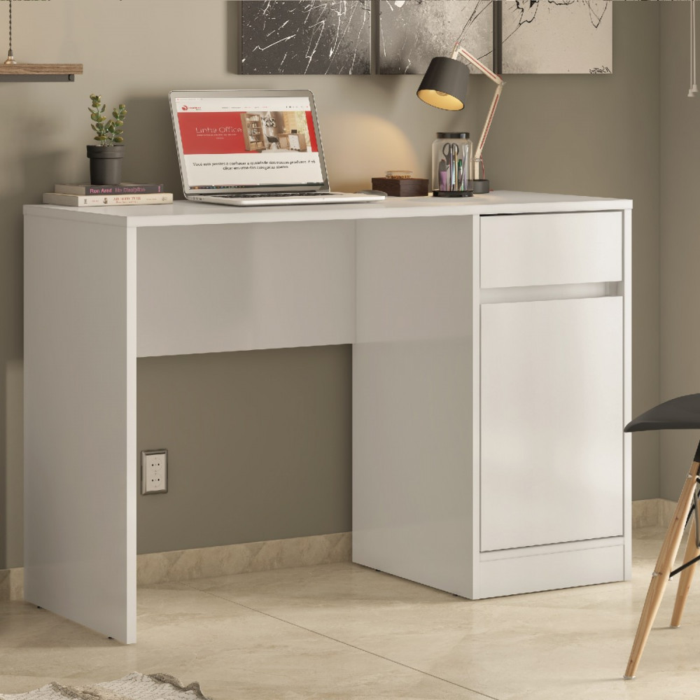 Escrivaninha 1 Porta1 Gaveta Morada Demobile em Oferta na Shopee